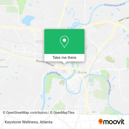 Keystone Wellness map