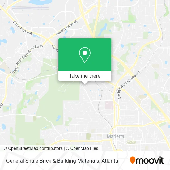 General Shale Brick & Building Materials map
