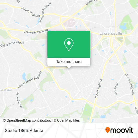 Studio 1865 map
