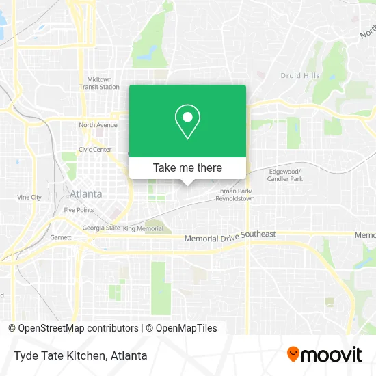 Tyde Tate Kitchen map