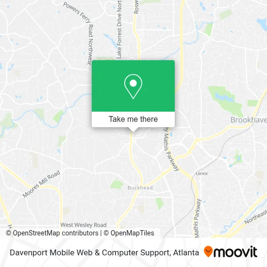 Davenport Mobile Web & Computer Support map