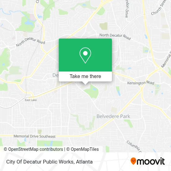 City Of Decatur Public Works map