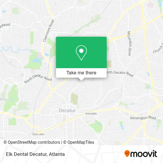 Elk Dental Decatur map
