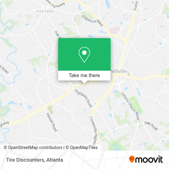 Tire Discounters map