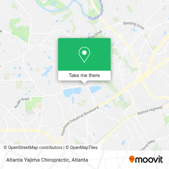 Atlanta Yajima Chiropractic map
