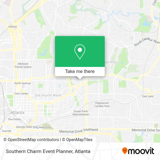 Southern Charm Event Planner map