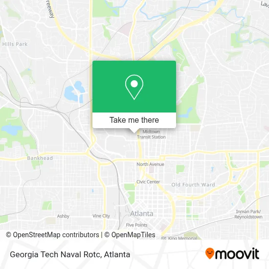 Georgia Tech Naval Rotc map