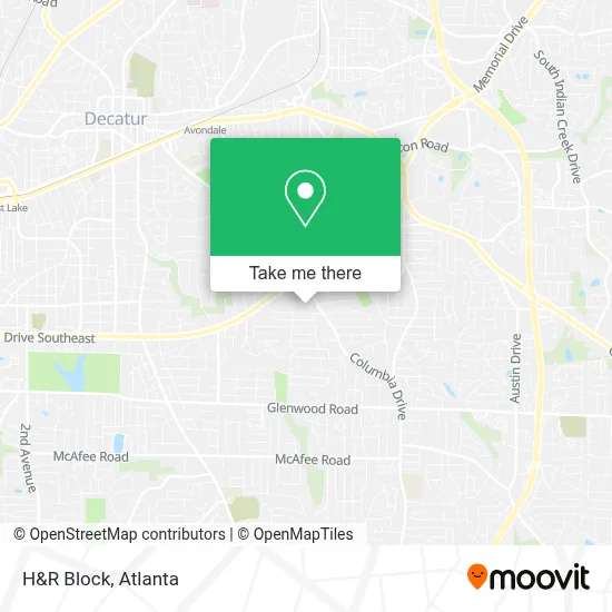 H&R Block map