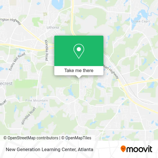 New Generation Learning Center map