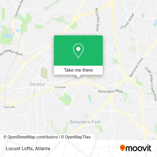 Locust Lofts map