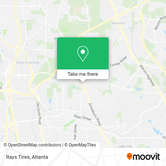 Rays Tires map