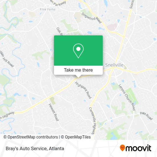 Bray's Auto Service map