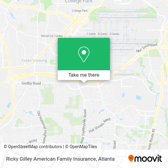 Ricky Gilley American Family Insurance map