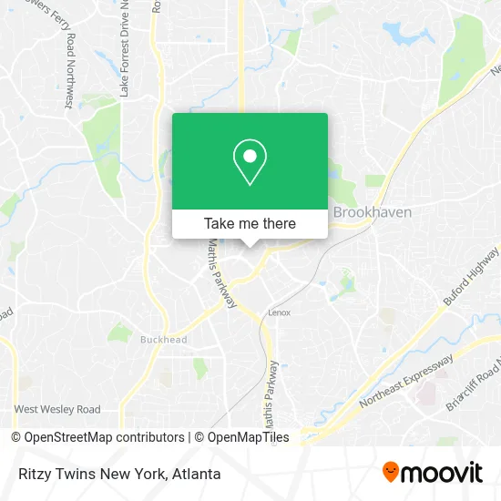 Ritzy Twins New York map