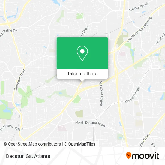 Decatur, Ga map