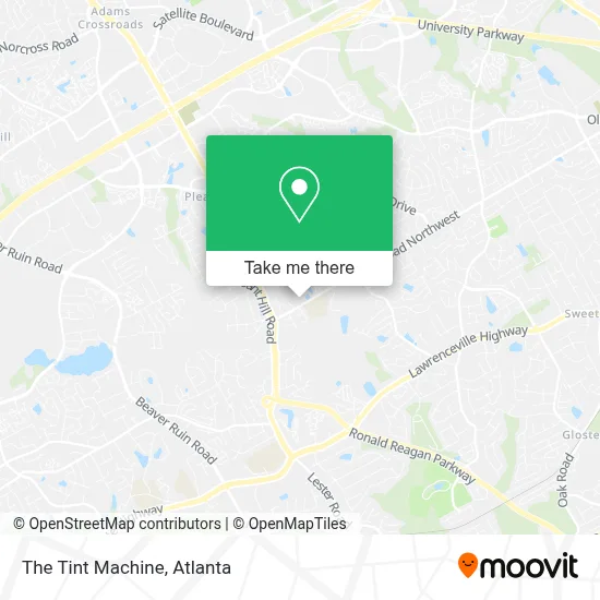 The Tint Machine map