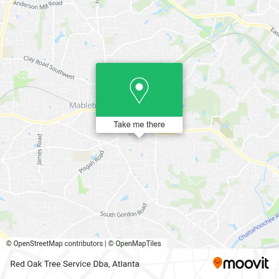 Red Oak Tree Service Dba map