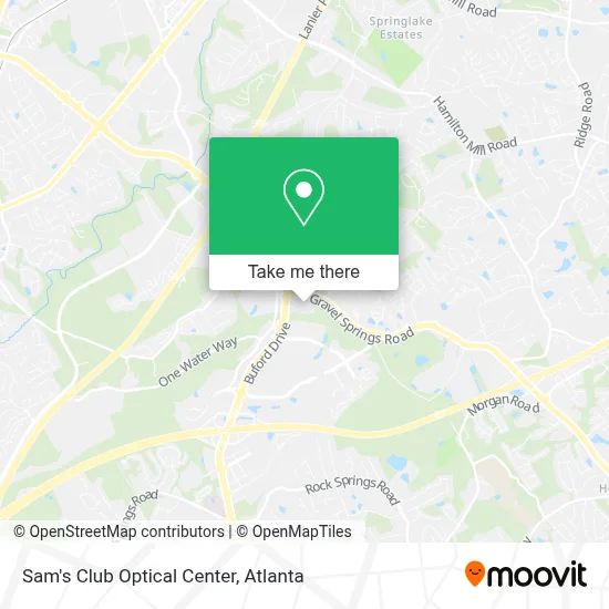 Sam's Club Optical Center map