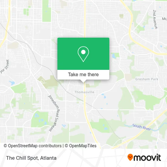 The Chill Spot map