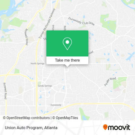 Union Auto Program map