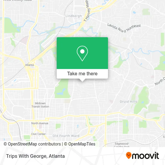 Trips With George map
