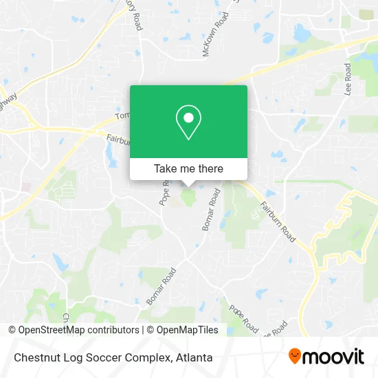 Chestnut Log Soccer Complex map