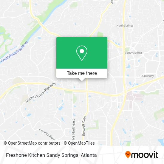 Freshone Kitchen Sandy Springs map