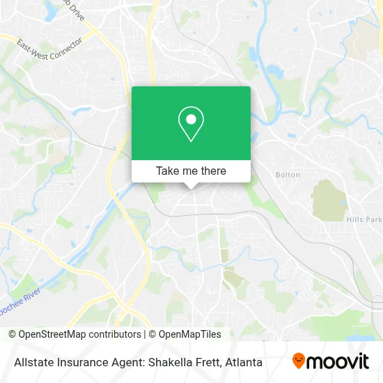 Allstate Insurance Agent: Shakella Frett map