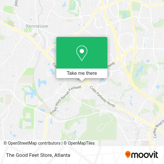 The Good Feet Store map