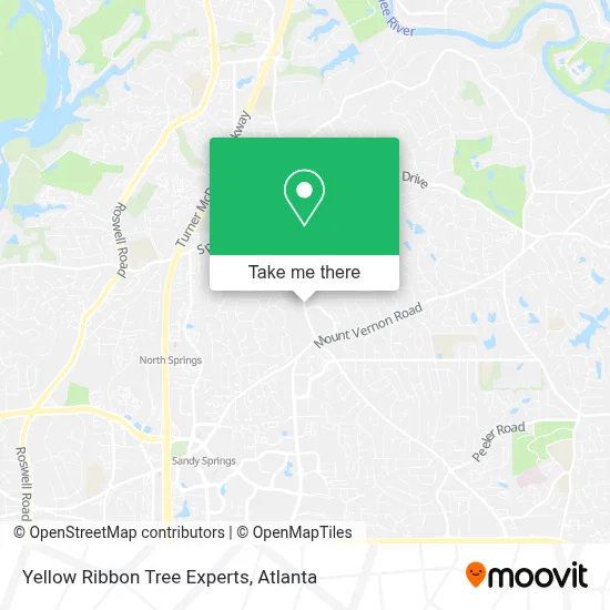 Yellow Ribbon Tree Experts map