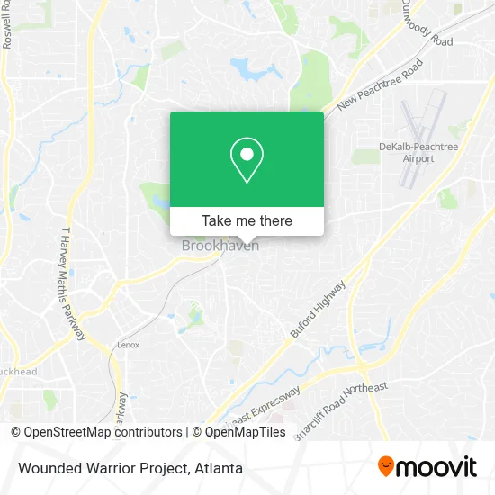 Wounded Warrior Project map