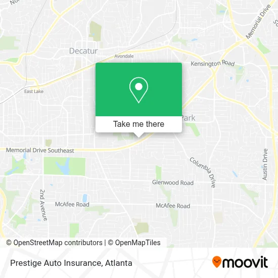 Prestige Auto Insurance map