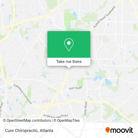 Cure Chiropractic map