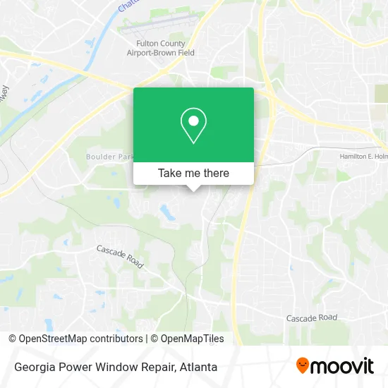 Georgia Power Window Repair map