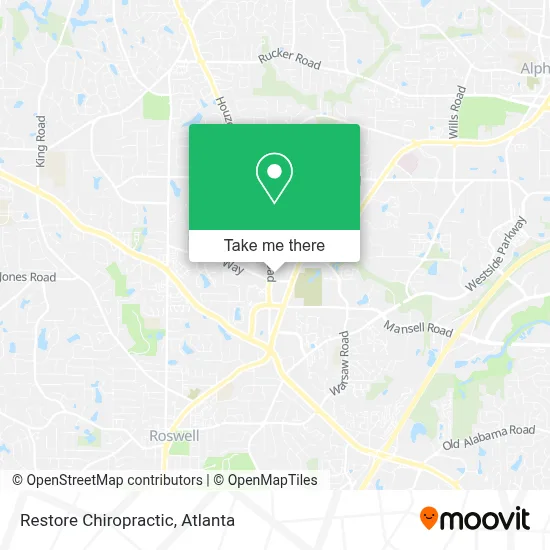 Restore Chiropractic map