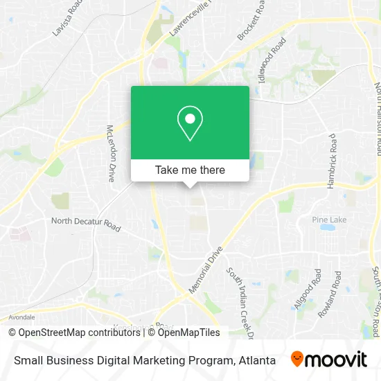 Small Business Digital Marketing Program map