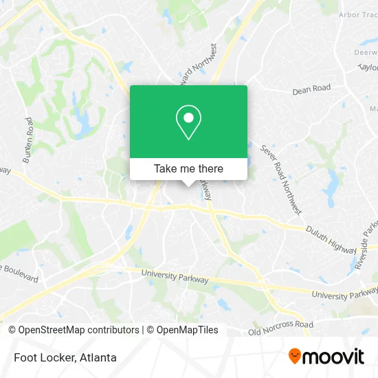 Foot Locker map