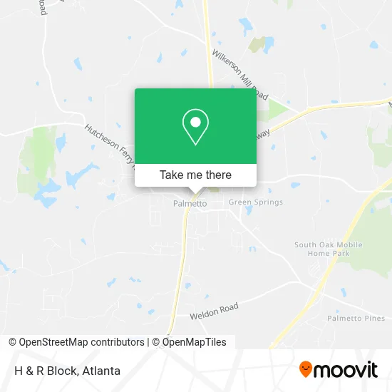 H & R Block map