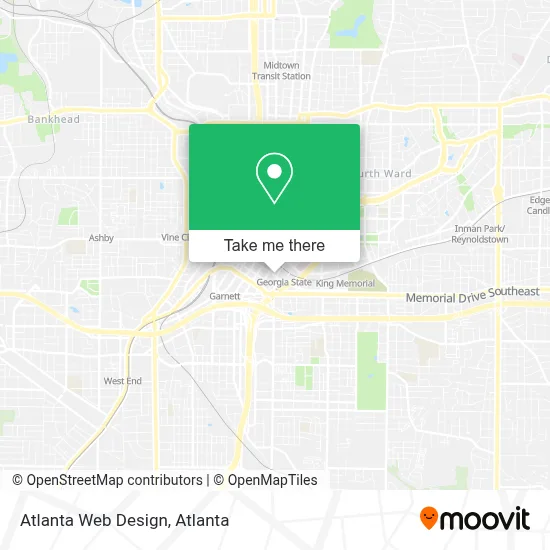 Atlanta Web Design map
