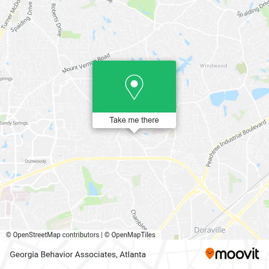 Georgia Behavior Associates map