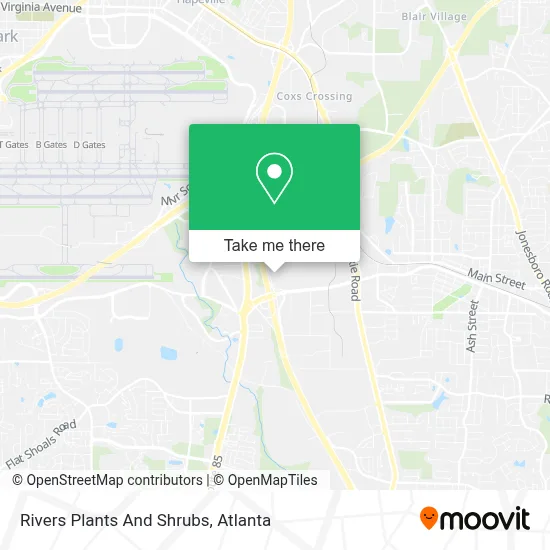 Rivers Plants And Shrubs map