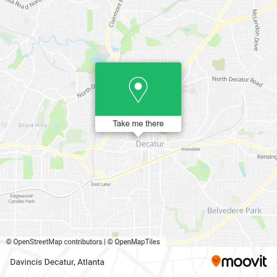 Davincis Decatur map