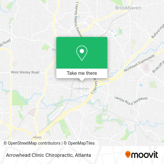 Arrowhead Clinic Chiropractic map