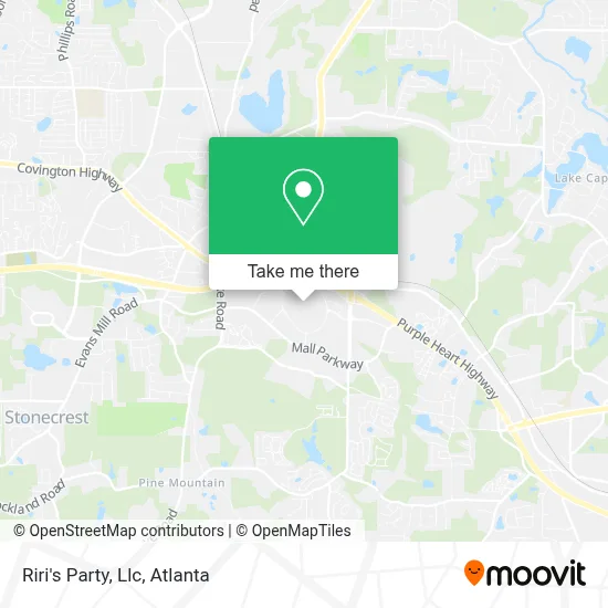 Riri's Party, Llc map