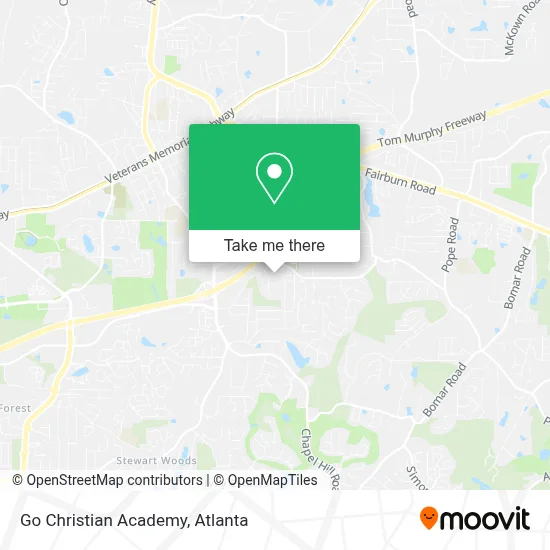 Go Christian Academy map
