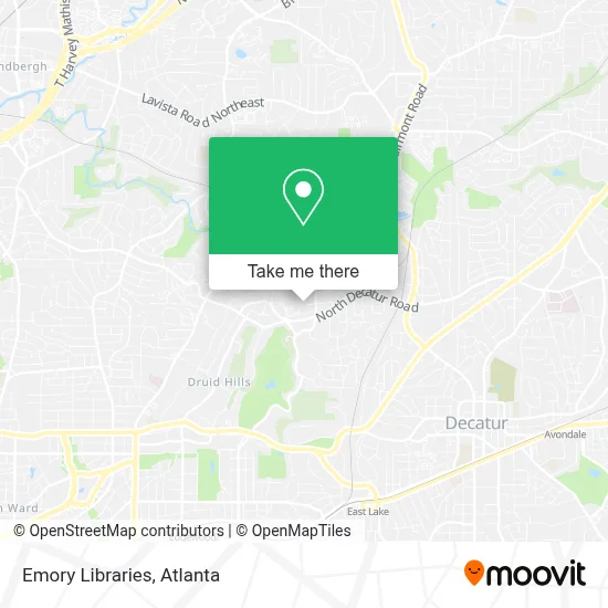 Emory Libraries map