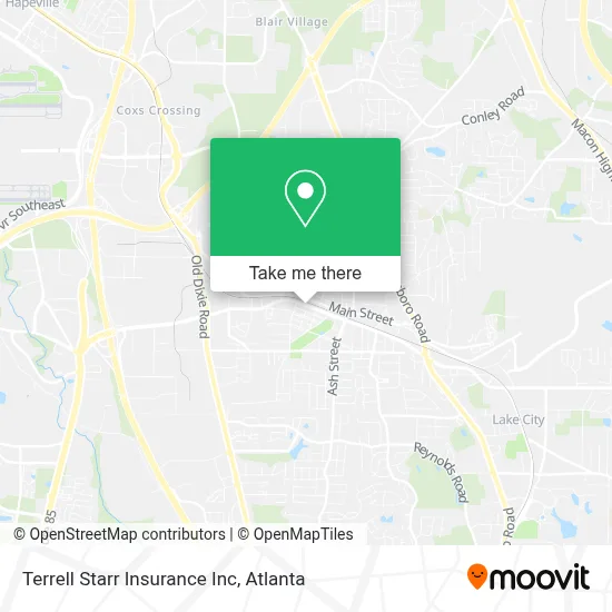 Terrell Starr Insurance Inc map