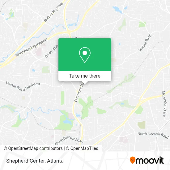 Shepherd Center map