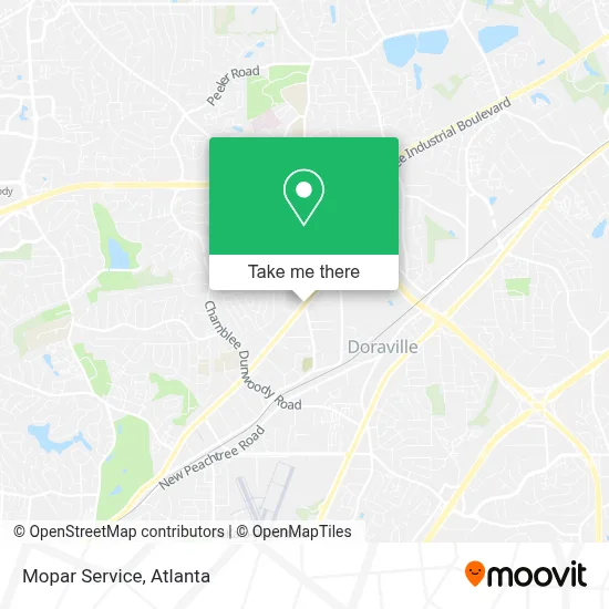 Mopar Service map