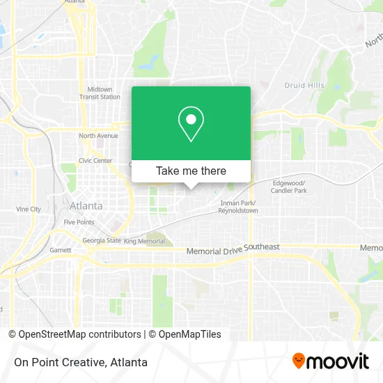 On Point Creative map